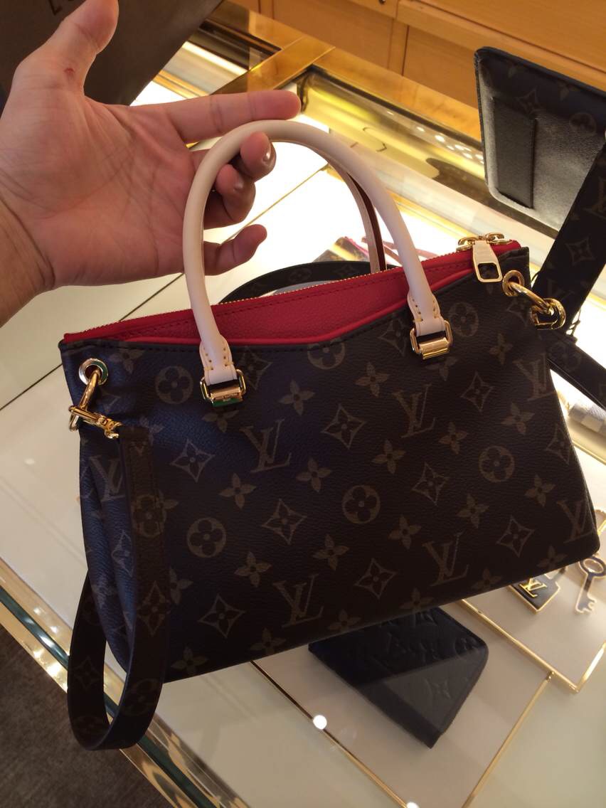 Real Louis Vuitton Pallas BB Bag M41241 Red